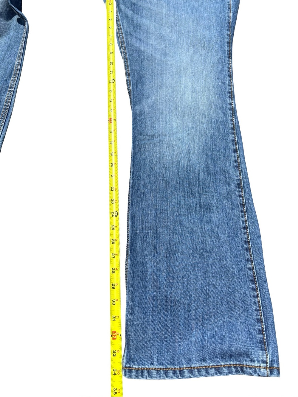 Wrangler Retro Relaxed Boot Jeans Mens 35x34 Western Cowboycore 100% Cotton - Picture 7 of 9